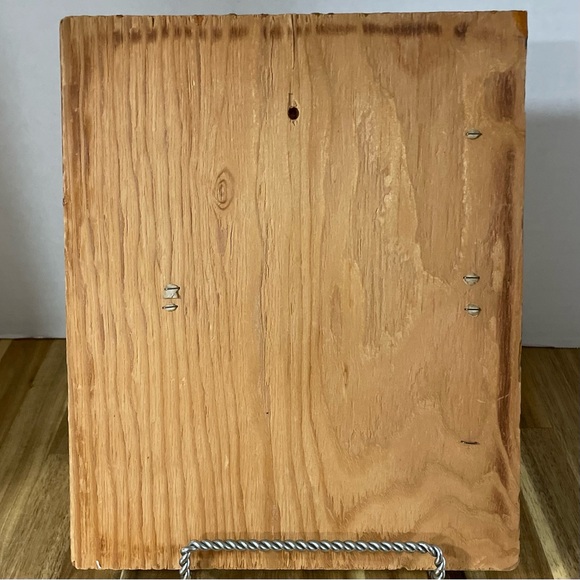 Eva Harta Print Little Child Praying Nursery Art VTG Classic Decoupage on Wood - Picture 5 of 6